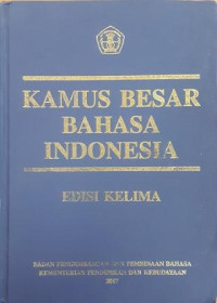 Kamus Besar Bahasa Indonesia Edisi Kelima