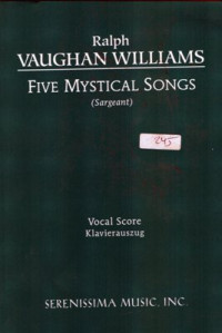 Five Mystical Songs: Vocal score