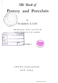 Image of The Book of Pottery and Porcelain