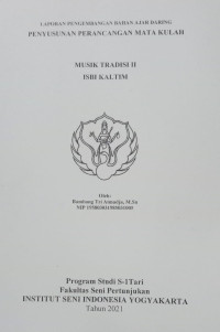 Image of Mata kuliah kritik musik etnis : Laporan penyusunan bahan ajar daring