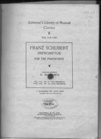 Image of Impromptus for the Pianoforte