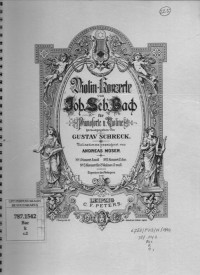 Image of Violin-Konzerte Job Seb Bacb fur Pianoforte u Violine.