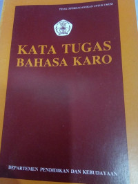 Kata Tugas Bahasa Karo