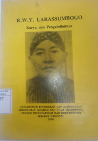 R.W.Y. Larassumbogo karya dan Pengabdiannya