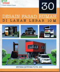 30  Desain fasad rumah di lahan lebar 10 m