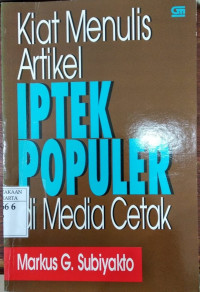Image of Kiat menulis artikel IPTEK populer di media cetak