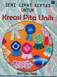 Seni lipat kertas untuk kreasi pita unik