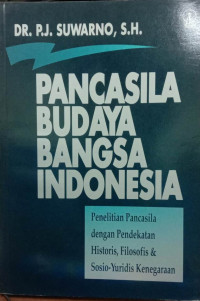 Pancasila Budaya Bangsa Indonesia : Penelitian Pancasila Dengan Pendekatan Histotis, Filisofis & Sosio-yuridis kenegaraan