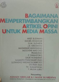 Image of Bagaimana Mempertimbangkan Artikel Opini Untuk Media Massa