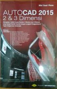 Image of Autocad 2015 2 dan 3 dimensi