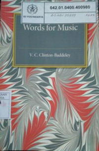 Image of Words for Music