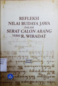 Refleksi Nilai Budaya Jawa Dalam Serat Calon Arang Versi R. Wiradat