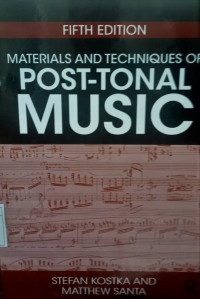 Image of Material and Techniquaes of Post-Tonal Music