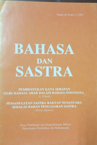 Image of Bahasa Dan Sastra