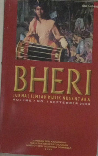 Image of Bheri : Jurnal Ilmiah Musik Nusantara