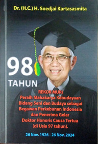 Image of Doctor Honoris Causa H. Soedjai Kartasasmita 98 Tahun