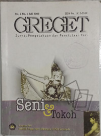 Image of Greget : Jurnal pengetahuan dan penciptaan tari