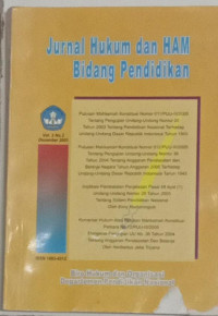 Image of Jurnal Hukum Dan Ham Bidang pendidikan
