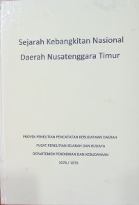 Image of Sejarah Kebangkitan Nasional Daerah Nusa Tenggara Timur