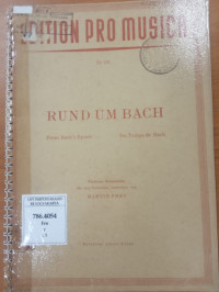 Image of Rund Um Bach = From Bach's Epoch = Du Temps de Bach